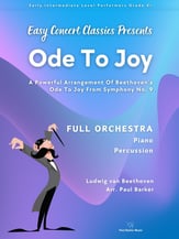Ode To Joy Orchestra sheet music cover